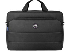 105352 Port Designs Portland II Eco 14 16 inch Essential Top Loading Laptop Bag – Grey wr 01