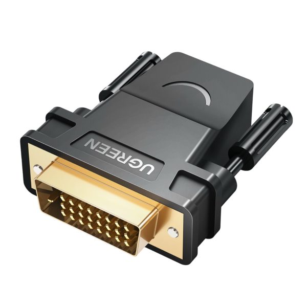 20124-20124-wr-01-1.jpg UGREEN 20124-20124 DVI (24+1) Male to HDMI Female Adapter - Black