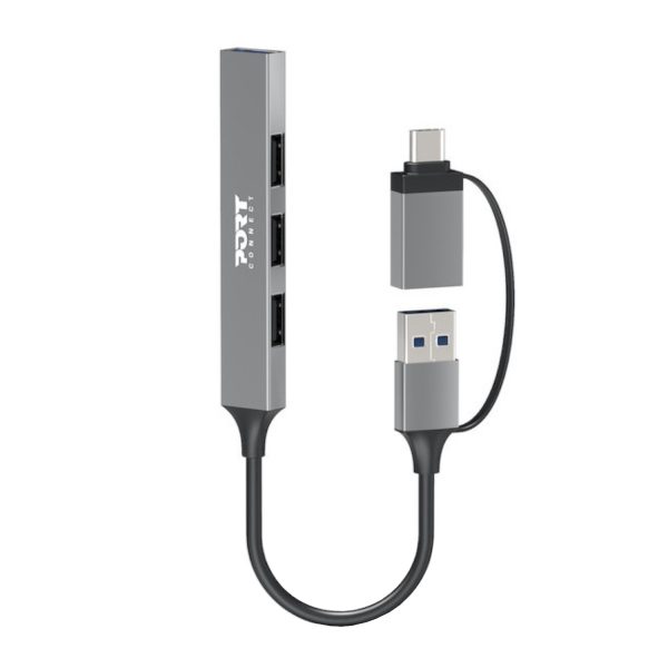 900160_Port-Connect-USB-Type-C-to-4-port-USB-A-3.0-2.0-Hub_wr_01a-1.jpg Port Connect USB Type-C to 4-port USB-A 3.0/2.0 Hub