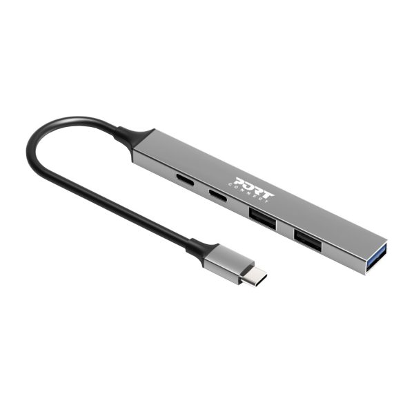 900163_Port-USB-Type-C-Hub-4-x-USB-1-x-Charging-Port_wr_01a-1.jpg Port USB Type-C Hub 4 x USB + 1 x Charging Port