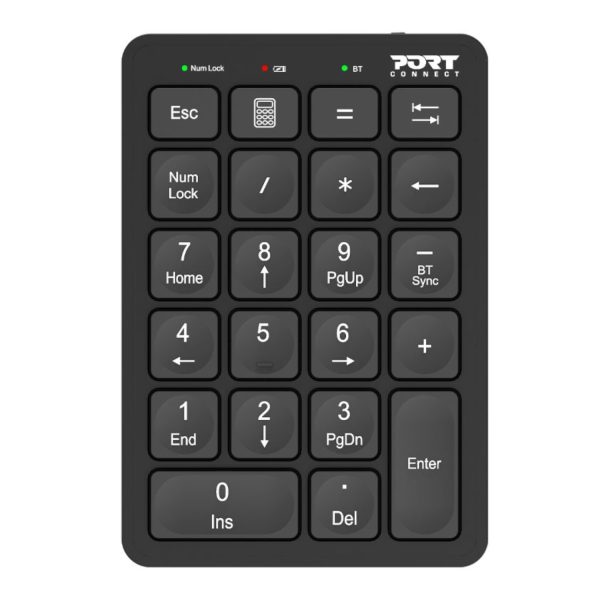 900802 Port Connect Bluetooth Rechargeable Keypad Black wr 01 1 900802 Port Connect Bluetooth Rechargeable Keypad Black wr 01 1