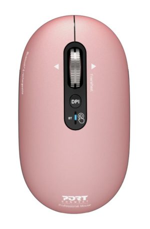 port-connect-pure-mac-rechargeable-wireless-and-bluetooth-mouse-copper-rose