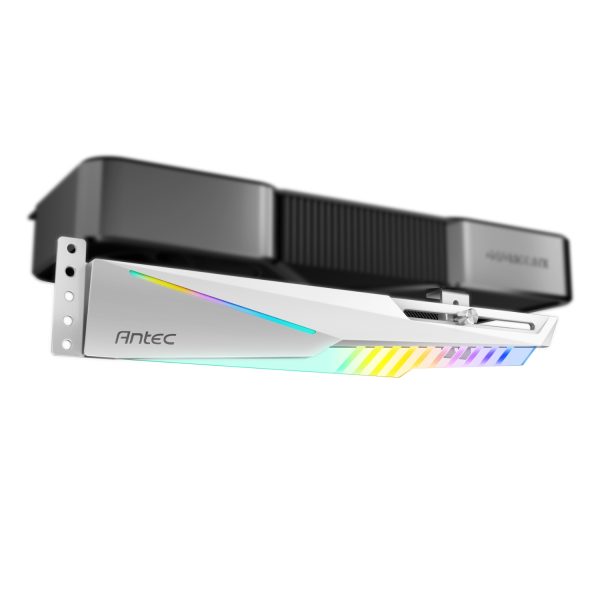 AT-HGPUH-ARGB-W_Antec-Dagger-ARGB-GPU-Support-Bracket-–-White_wr_01-1.jpg Antec Dagger ARGB GPU Support Bracket - White