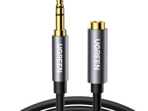 UGREEN AV118 3.5mm AUX Extension Cable 1m – Male to Female –(Black)