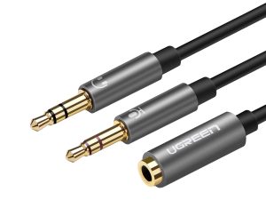 AV140 20899 UGreen UV140 AUX 3.5mm Audio Splitter Cable Black Grey wr 01 1 AV140 20899 UGreen UV140 AUX 3.5mm Audio Splitter Cable Black Grey wr 01 1