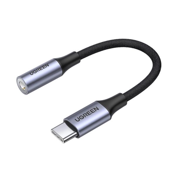 AV161 80154 UGreen USB Type C to 3.5mm 10cm Adapter Grey wr 02 1 AV161 80154 UGreen USB Type C to 3.5mm 10cm Adapter Grey wr 02 1