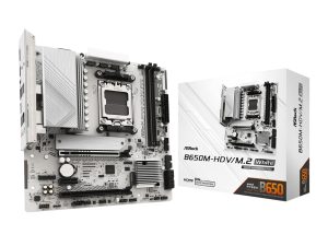 B650M HDV M.2 WH ASRock B650M HDV M.2 AM5 Micro ATX Motherboard White wr 01a 1