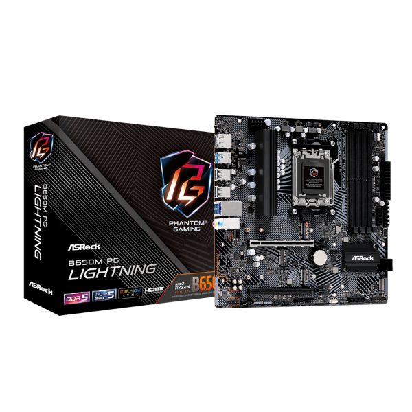 B650M PG LIGHTNING ASRock B650M PG Lightning AMD AM5 Micro ATX Motherboard wr 01a 1 B650M PG LIGHTNING ASRock B650M PG Lightning AMD AM5 Micro ATX Motherboard wr 01a 1