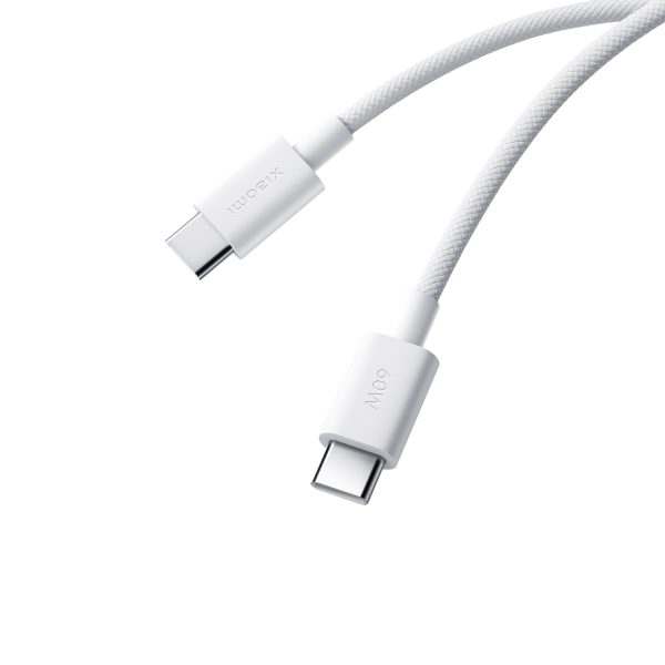 BHR0878GL Xiaomi 3A Braided USB Type C to USB Type C Cable 1M White wr 01a 1 BHR0878GL Xiaomi 3A Braided USB Type C to USB Type C Cable 1M White wr 01a 1
