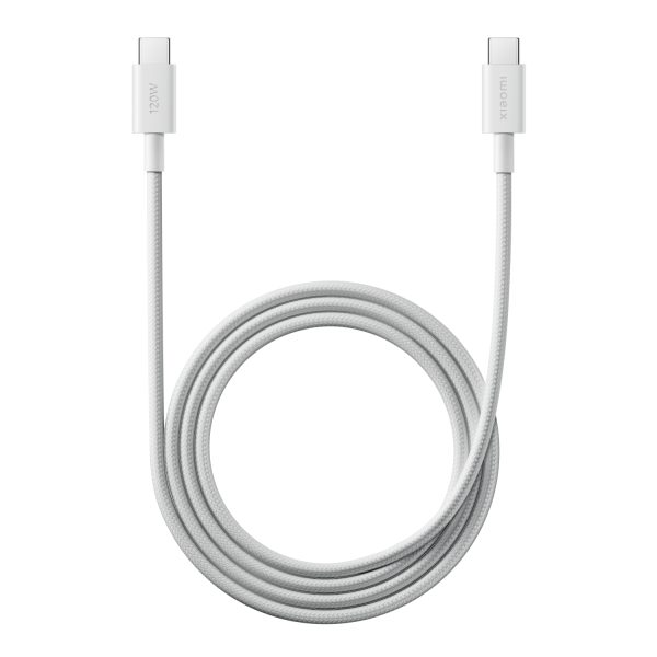 BHR087KGL Xiaomi 6A Braided USB Type C to USB Type C Cable 1m White wr 01 1 BHR087KGL Xiaomi 6A Braided USB Type C to USB Type C Cable 1m White wr 01 1