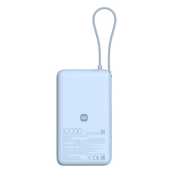 BHR08NZGL Xiaomi 67W Power Bank 10000 Integrated Cable Ice Blue wr 01a BHR08NZGL Xiaomi 67W Power Bank 10000 Integrated Cable Ice Blue wr 01a
