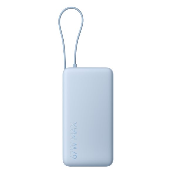 BHR08O8GL Xiaomi 67W Power Bank 20000 Integrated Cable Ice Blue wr 01a