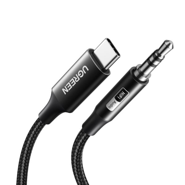 CM450 55734 UGreen USB Type C to 3.5mm AUX Audio Cable 1M Black wr 01 1 CM450 55734 UGreen USB Type C to 3.5mm AUX Audio Cable 1M Black wr 01 1