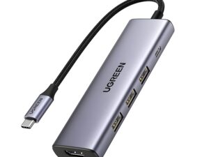 UGREEN Revodok 5-in-1 Type-C Hub | 4K HDMI | Type-C | USB3.0
