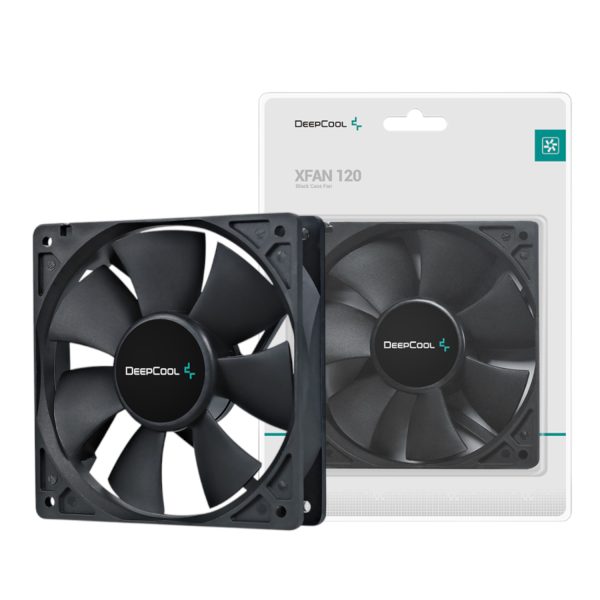 DP FDC XF120 DeepCool XFAN 120mm Case Fan Black wr 01 1