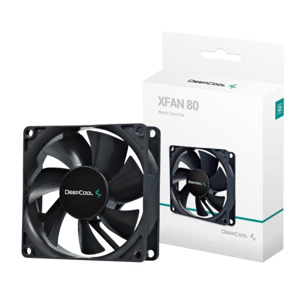 DP FDC XF80 DeepCool XFAN 80mm Case Fan Black wr 01 1 DP FDC XF80 DeepCool XFAN 80mm Case Fan Black wr 01 1