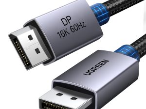 DP131 55567 UGreen DP131 DisplayPort 2.1 80Gbps 16K 60Hz 1M Braided Cable Black Grey wr 01a 1 DP131 55567 UGreen DP131 DisplayPort 2.1 80Gbps 16K 60Hz 1M Braided Cable Black Grey wr 01a 1