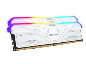 GeiL Gemini RGB 32GB KIT(2X16GB) 6000MHz DDR5 Desktop Gaming Memory - White