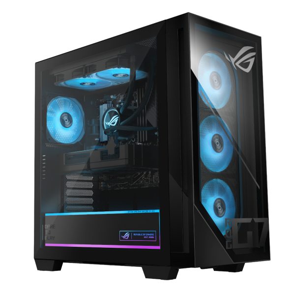 GM700TZ 73210B70WW Asus ROG G700 AMD Ryzen 7 9700X Windows 11 Gaming Desktop Tower Black wr 01a 1