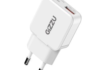 GWCCU20W Gizzu 2 Port 20W GaN Wall Charger White wr 01a 1