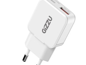 GWCCU30W Gizzu 2 Port 30W GaN Wall Charger White wr 01a 1