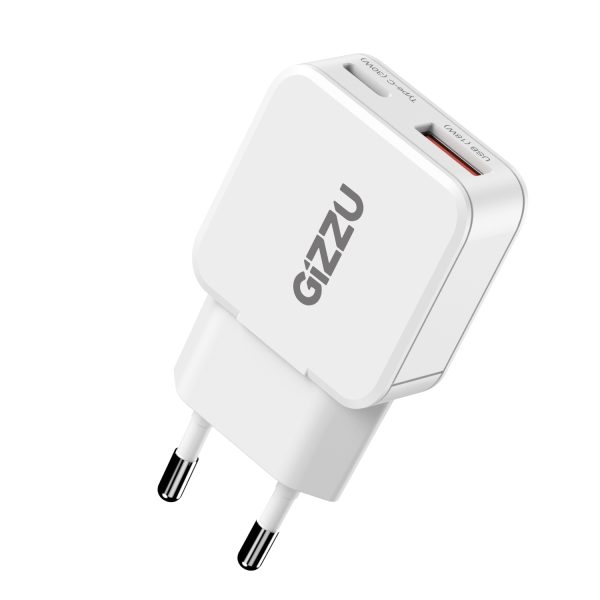GWCCU30W Gizzu 2 Port 30W GaN Wall Charger White wr 01a 1 GWCCU30W Gizzu 2 Port 30W GaN Wall Charger White wr 01a 1