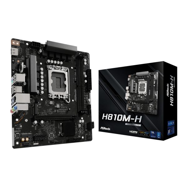 H810M H ASRock H810M H Intel LGA1851 Micro ATX Motherboard Black wr 01a 1 H810M H ASRock H810M H Intel LGA1851 Micro ATX Motherboard Black wr 01a 1