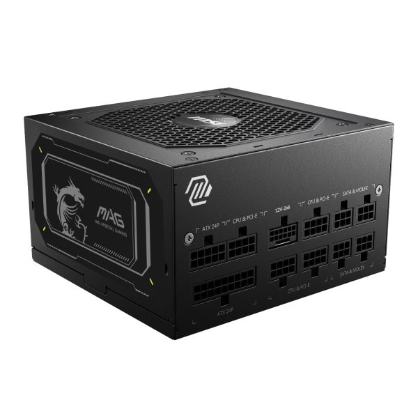 MAG A850GL PCIE5 MSI MAG A850GL PCIe5 ATX3.1 80 PLUS Gold Modular Power Supply wr 01a 1