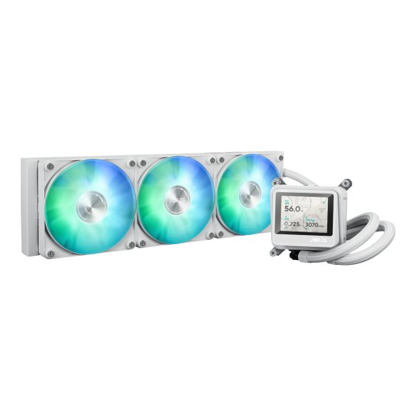 MAXGAMINGLC360ARGBLCDWHT Asus MAX Gaming LC 360 ARGB LCD All in one CPU Liquid Cooler White wr 01a MAXGAMINGLC360ARGBLCDWHT Asus MAX Gaming LC 360 ARGB LCD All in one CPU Liquid Cooler White wr 01a