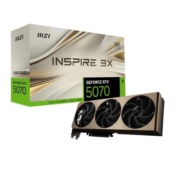 MSI RTX5070INSPIRE3XOC12GB wr 01a 1 MSI RTX5070INSPIRE3XOC12GB wr 01a 1