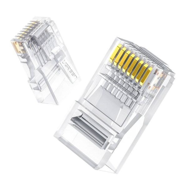 NW120 50961 UGREEN Cat6 RJ45 Modular Plugs Transparent with Gold Contacts 10 Pieces wr 01 1 NW120 50961 UGREEN Cat6 RJ45 Modular Plugs Transparent with Gold Contacts 10 Pieces wr 01 1