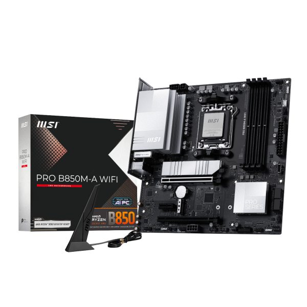 PROB850M AWIFI MSI PRO B850M A WIFI AM5 DDR5 M ATX Motherboard wr 01a 1 PROB850M AWIFI MSI PRO B850M A WIFI AM5 DDR5 M ATX Motherboard wr 01a 1