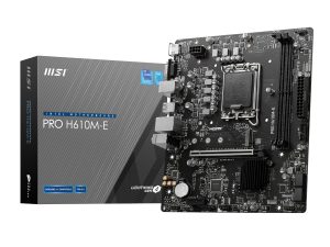PROH610M EDDR5 MSI PRO H610M E DDR5 M ATX Motherboard wr 01a 1 PROH610M EDDR5 MSI PRO H610M E DDR5 M ATX Motherboard wr 01a 1