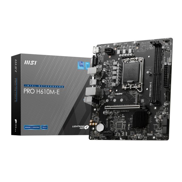 PROH610M EDDR5 MSI PRO H610M E DDR5 M ATX Motherboard wr 01a 1