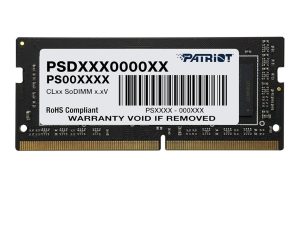 PSD48G32002S Patriot Signature Line 8GB 3200MHz DDR4 Dual Rank SODIMM Notebook Memory wr 01 1 PSD48G32002S Patriot Signature Line 8GB 3200MHz DDR4 Dual Rank SODIMM Notebook Memory wr 01 1