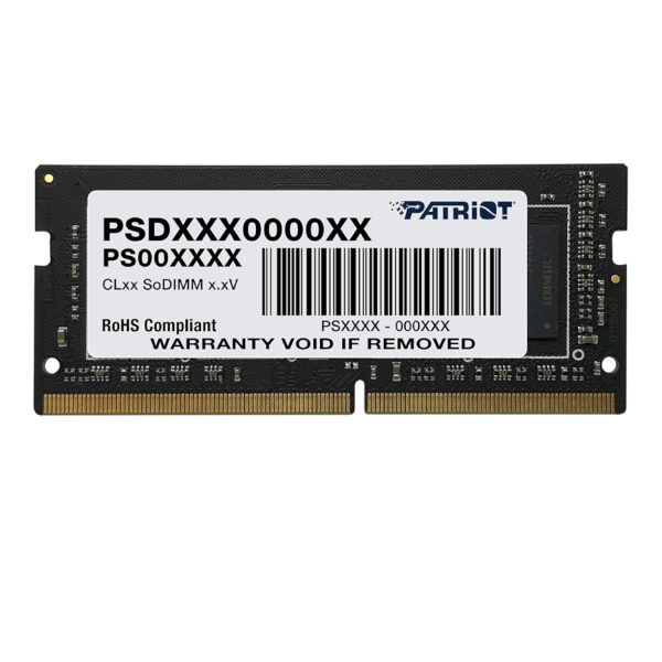 PSD48G32002S Patriot Signature Line 8GB 3200MHz DDR4 Dual Rank SODIMM Notebook Memory wr 01 1 PSD48G32002S Patriot Signature Line 8GB 3200MHz DDR4 Dual Rank SODIMM Notebook Memory wr 01 1
