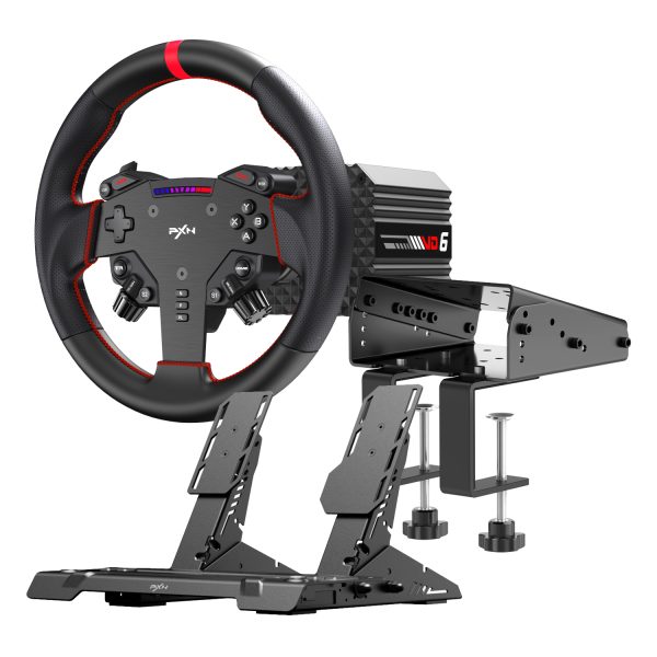 PXN VD6BUNDLEABT PXN VD6 Direct Drive Sim Racing Wheel PD HM Dual Pedal Z9 Clamp Bundle wr 01a 1 PXN VD6BUNDLEABT PXN VD6 Direct Drive Sim Racing Wheel PD HM Dual Pedal Z9 Clamp Bundle wr 01a 1