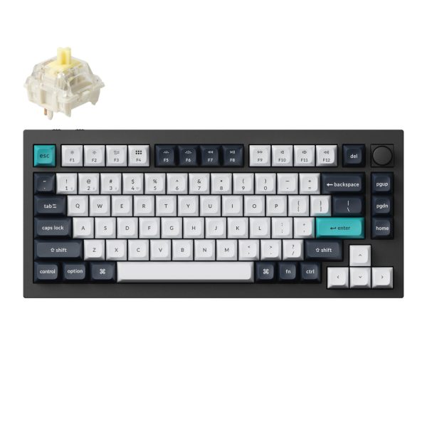 Q1M M4 Keychron Q1 Max QMK VIA RGB Wireless Custom Mechanical Keyboard Gateron BANANA Switches Black wr 01a 1 Q1M M4 Keychron Q1 Max QMK VIA RGB Wireless Custom Mechanical Keyboard Gateron BANANA Switches Black wr 01a 1