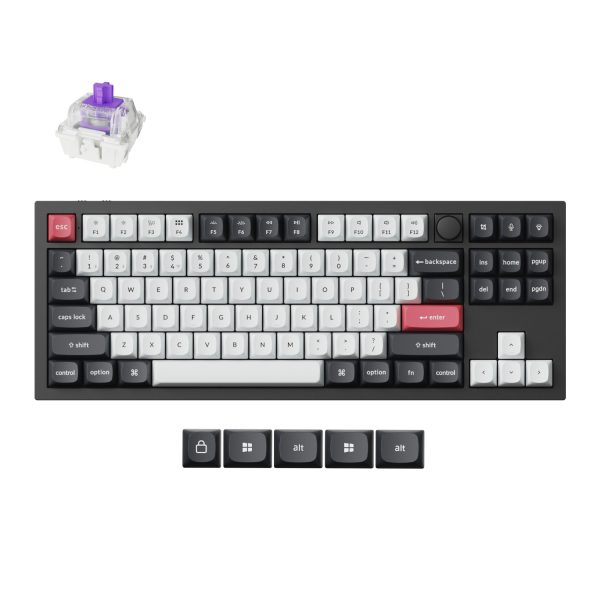 Q3H M1 Keychron Q3 HE QMK 80 Wireless Custom Mechanical Keyboard Nebula Switch – Carbon Black wr 01a 1 Q3H M1 Keychron Q3 HE QMK 80 Wireless Custom Mechanical Keyboard Nebula Switch – Carbon Black wr 01a 1