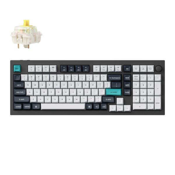 Q5M M4 Keychron Q5 Max QMK VIA Full size Wireless Custom Mechanical Keyboard Banana Switches Carbon Black wr 01a 1 Q5M M4 Keychron Q5 Max QMK VIA Full size Wireless Custom Mechanical Keyboard Banana Switches Carbon Black wr 01a 1