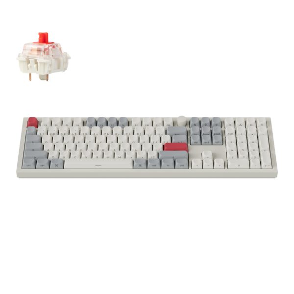 Q6M P1S Keychron Q6 Max QMK VIA Wireless Custom Mechanical Keyboard Gateron Red Jupiter Switches Shell White wr 01 1 Q6M P1S Keychron Q6 Max QMK VIA Wireless Custom Mechanical Keyboard Gateron Red Jupiter Switches Shell White wr 01 1