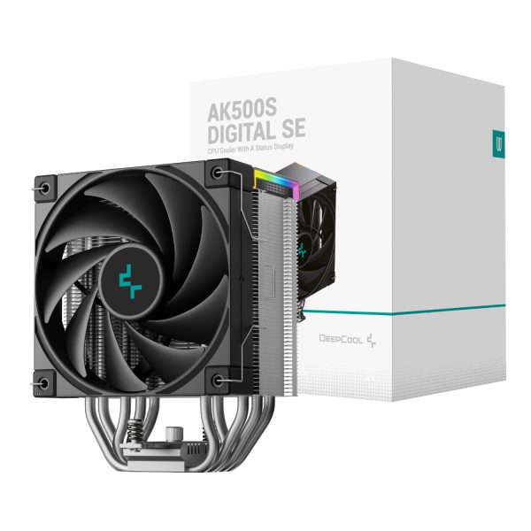 R AK500S BKADMN GJD DeepCool AK500S Digital 120mm Air CPU Cooler Black wr 01a 1 R AK500S BKADMN GJD DeepCool AK500S Digital 120mm Air CPU Cooler Black wr 01a 1