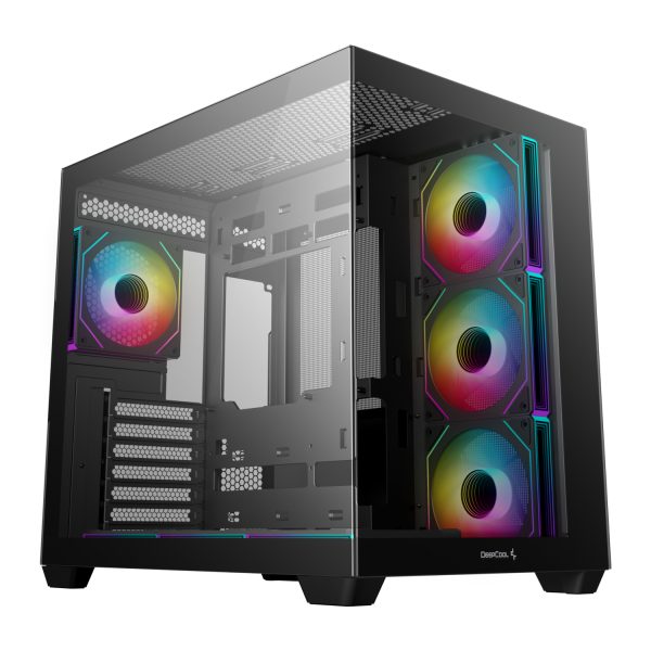 R CG530 BKAGA7 G DeepCool CG530 4F ARGB M ATX Gaming Chassis Black wr 01 1