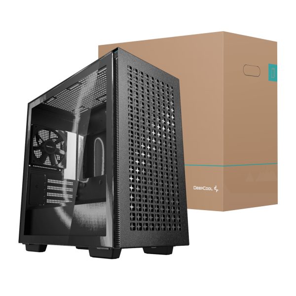 R CH370 BKAGM1 E 1 DeepCool CH370 Micro ATX Gaming Chassis Black wr 01 1