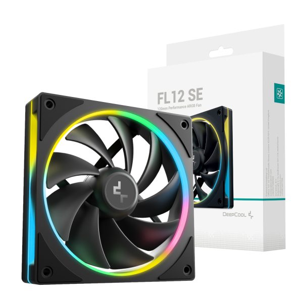 R FL12SE BKAPN1 G DeepCool FL12 SE 120mm ARGB PWM Fan Black wr 01 1