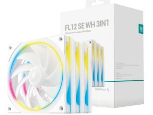 R FL12SE WHAPN3 G DeepCool FL12 3 in 1 ARGB 120mm Fan 3 Pack White wr 01a 1 R FL12SE WHAPN3 G DeepCool FL12 3 in 1 ARGB 120mm Fan 3 Pack White wr 01a 1