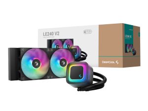 R LE240 BKAMMC G 2 DeepCool LE240 V2 240mm ARGB AIO CPU Liquid Cooler Black wr 01 1 R LE240 BKAMMC G 2 DeepCool LE240 V2 240mm ARGB AIO CPU Liquid Cooler Black wr 01 1