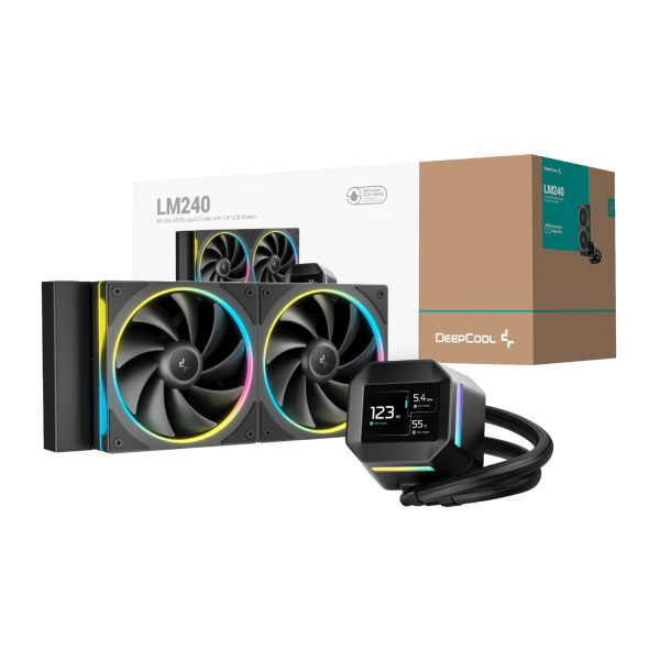R LM240 BKDMMC 1 DeepCool LM240 ARGB 240mm AiO Liquid Cooler Black wr 01a 1 R LM240 BKDMMC 1 DeepCool LM240 ARGB 240mm AiO Liquid Cooler Black wr 01a 1