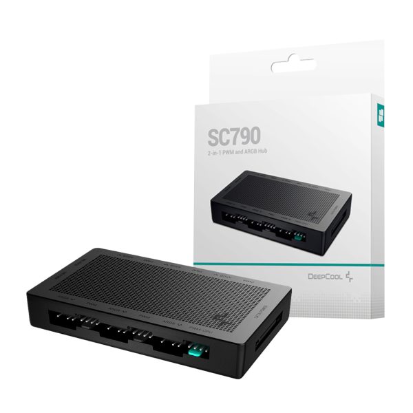 R SC790 BKNSNN G DeepCool SC790 6 Port ARGB PWM Fan Hub wr 01 1 R SC790 BKNSNN G DeepCool SC790 6 Port ARGB PWM Fan Hub wr 01 1