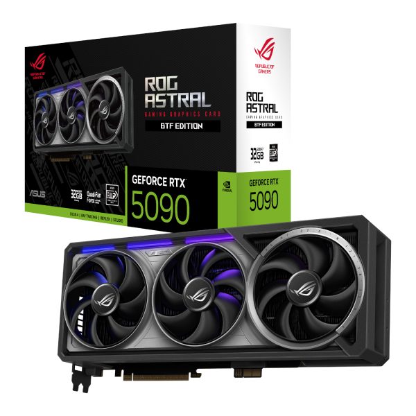 ROG ASTRAL RTX5090 O32BTF Asus ROG Astral GeForce RTX 5090 32GB GDDR7 BTF Edition Graphics Card Black wr 01a ROG ASTRAL RTX5090 O32BTF Asus ROG Astral GeForce RTX 5090 32GB GDDR7 BTF Edition Graphics Card Black wr 01a